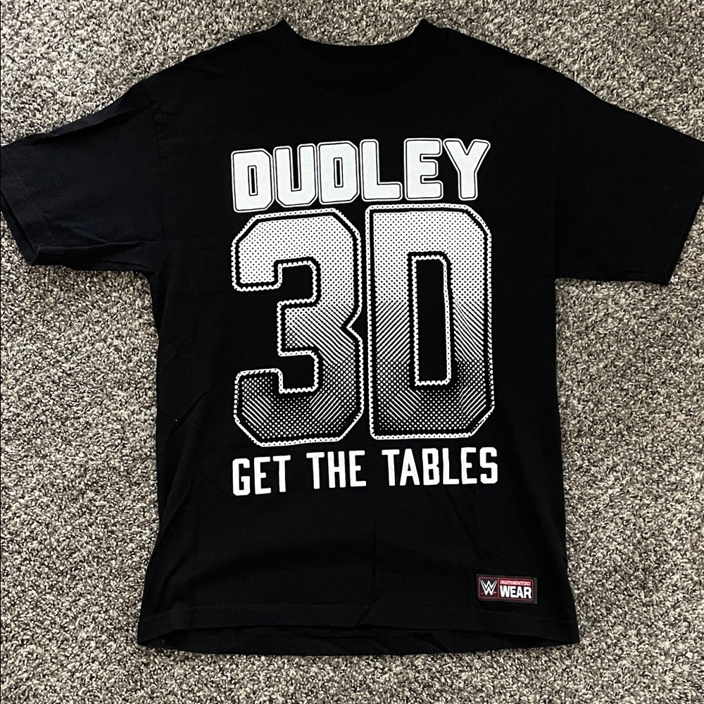 Black WWE Dudley 3D Men's T-Shirt